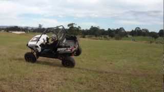 RZR 900 driving on 2 wheels