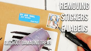 How to remove stickers without damaging them (also works for labels & stamps)