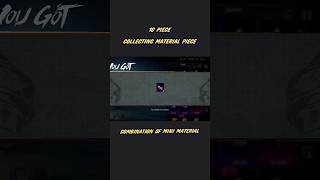 Collecting mini material piece || pubg material || free material in pubg#shorts