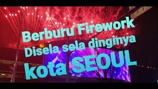 Berburu kembang Api di dinginya kota SEOUL . SEOUL firework . COEX firework