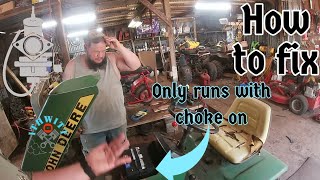 how to troubleshoot and fix why your motor only runs with choke on