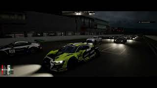 Assetto Corsa Competizione 4K - Audi R8  de Rossi - Race 15min à Spa de nuit -