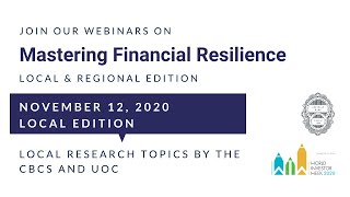 CBCS Webinar: Mastering Financial Resilience 2020 - Local Edition