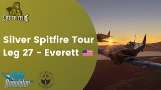 MSFS2020 | Silver Spitfire Tour | Full Spitfire Cockpit Development Live! | Leg 27  - USA