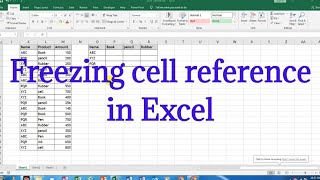 Freezing cell reference in excel | Excel interview | Excel tutorials in Hindi