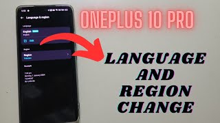 Oneplus 10 Pro How To Change Language And Region