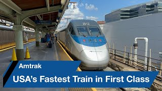 America's Fastest Train in First Class