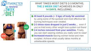 The 2 Week Diet - How to lose up to 5 kgs in 1 week, 800 calorie diet plan, high protein diet