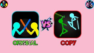 supreme duelist stickman 🇷🇺 🇻🇳 original vs copy 🇮🇩 #stickman #gaming #funnyvideo #animation