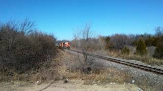 SB BNSF mixed freight, Norman Ok 12.31.2016