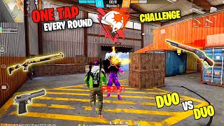 ONE TAP EVERY ROUND CHALLENGE || CS RANK PUSH || FREE FIRE NEW GAMEPLAY VIDEO