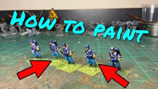 How to paint Civil War union Marine ￼!| #wargame #painting #civilwar #civilwargame #blackpowder ￼