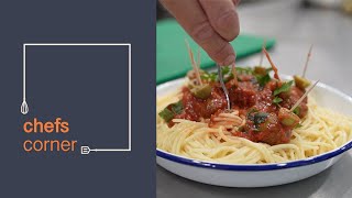 Chefs Corner - Bloody eyeballs and spaghetti intestines