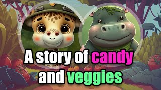 Candy Or Veggies? Make The Right Choice With Gigi The Giraffe!