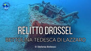 Immersione sul Relitto della Bettolina Tedesca di Lazzaro (RC) - Relitto Bettolina Drossel 4K