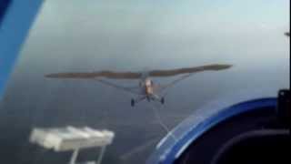 Grob G103a Twin II landing 1-1-2014 - ZcFlevo