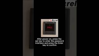 Acrel Electric | Change Setting Method of AMC72-DI Panel DC Current Meter