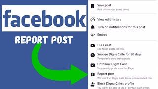 How to Report a Post on Facebook (Laptop/PC) 2024