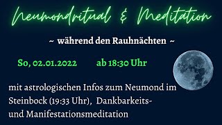 Neumond im Steinbock | Ritual & Meditation für Neubeginn in den Rauhnächten