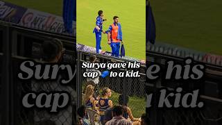 सूर्या ने अपनी Cap बच्चे को दी | Surya Gave his Cap to a Kid😍 #rizwanali #shorts #cricketshorts #ipl