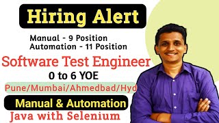 Software Testing Jobs | Manual Testing Jobs | API Tester | Performance Tester Jobs | QA Jobs fresher