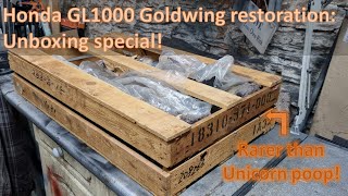 Honda GL1000 Goldwing restoration unboxing special!