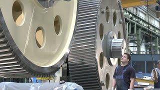 How Giant Gear Weighing 45 tons Is Made. Incredible CNC Machines& Heavy Forging Equipment In Working