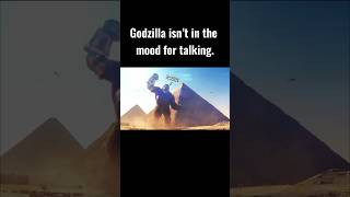 Godzilla just stands on business.  #godzillameme #godzilla #kong #meme #funnymoments