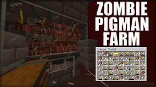 Minecraft ZOMBIE pigman XP farm 1.15 EASY to make