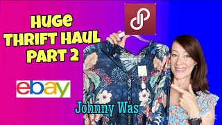 Huge thrift haul part 2 to sell on ebay and Poshmark!