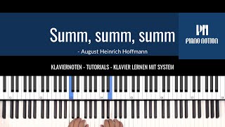 Summ, summ, summ (German Nursery Rhymes - Piano Notion )