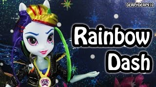 MLP Equestria Girls Friendship Games Rainbow Dash Sporty Style My Little Pony Toy Doll Review