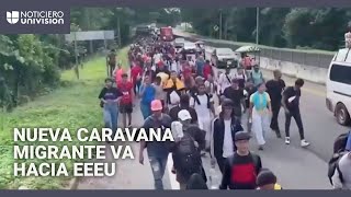 Nueva caravana migrante parte desde México: busca llegar a EEUU antes de que Trump tome el poder