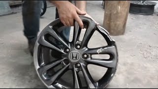 soldando roda Honda Civic aro 17