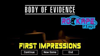 Body Of Evidence - First Impressions