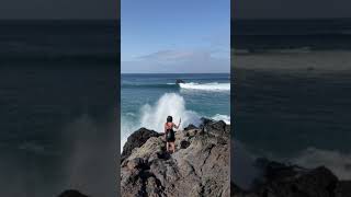 Waves at el Golfo in Lanzarote - DJI Mini 2 Drone footage