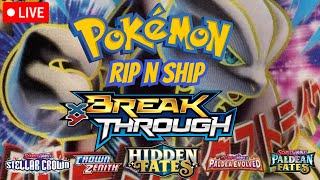 LIVE Pokemon RIP N SHIP! XY BREAKTHROUGH Box Break!