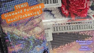 Ep 154: TEMU Diamond Painting Haul/Unboxing #craft #temu #unboxing #budgetfriendly  #diamondpainting