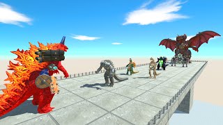 Godzilla's New Equipment vs Team Destoroyah - Animal Revolt Battle Simulator