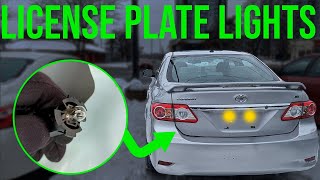 How to Replace License Plate Light Bulb - Toyota Corolla (2009-2013)