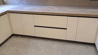 New design modular kitchen || new design glass shutter