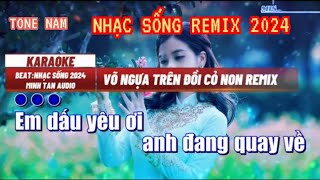 Karaoke Nhạc Việt Remix _Võ Ngựa Trên Đồi Cỏ Non [Nhạc Sống 2024 Minh Tan Beat