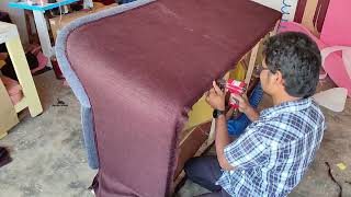 How To Make Fabric Sofa ||How To Making 3 Seater Sofa || Latest Sofa Making Video || Ho To Sofa Make