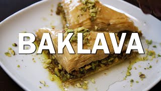 How To Make Pistachios Baklava | طريقه عمل البقلاوه بالفستق الحلبي