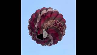 ￼A HOT AIR BALLOON LANDED IN MY BACKYARD!!😱😎 #michigan #hotairballoon #hotairballoonride