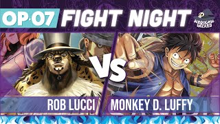 Rob Lucci vs Luffy : One Piece Card Game : OP07 Match