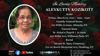 IN LOVING MEMORY OF ALEYKUTTY KOZIKOTT