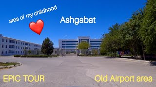 Old airport area. Ashgabat, Turkmenistan