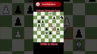 2 moves checkmate puzzle #chess #rapid #blitz #checkmate #chessgame #chesstraps #chesstricks #shorts