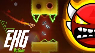 “EXG” by Grax 100% complete (insane demon) ~ Geometry Dash (2.11)